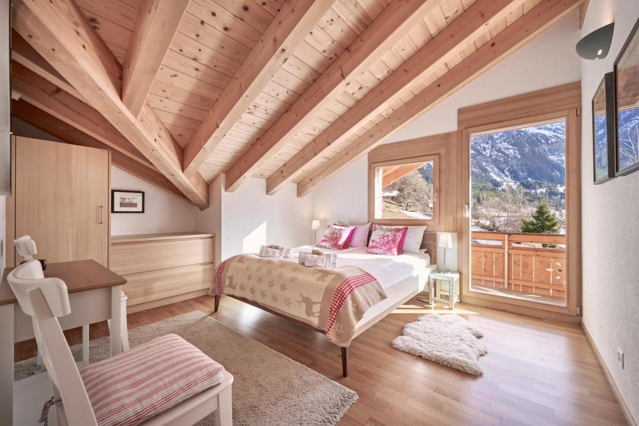 Chalet Bergfrieden Penthouse Wengen Kültér fotó