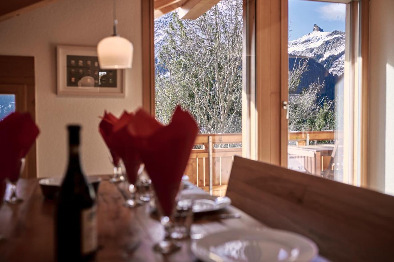 Chalet Bergfrieden Penthouse Wengen Kültér fotó