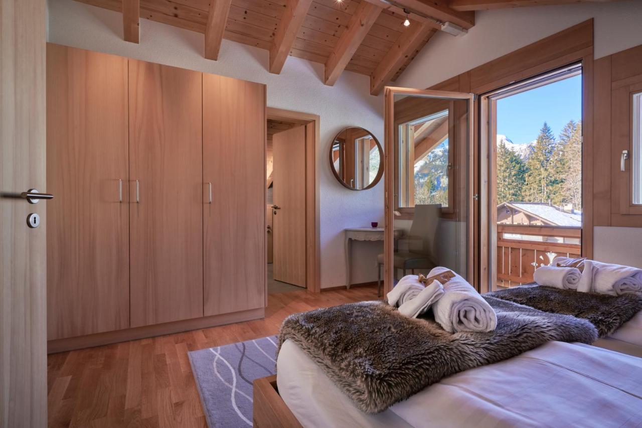 Chalet Bergfrieden Penthouse Wengen Kültér fotó