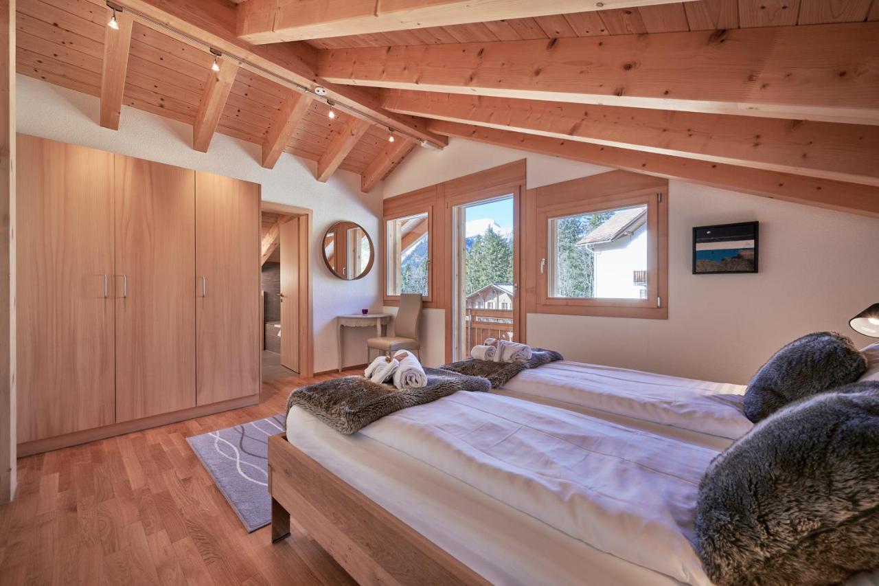 Chalet Bergfrieden Penthouse Wengen Kültér fotó