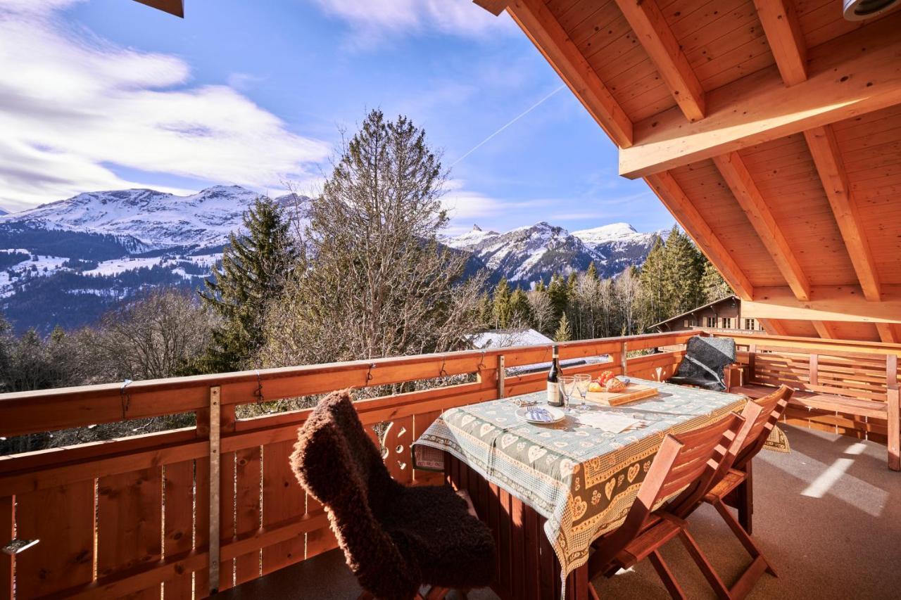Chalet Bergfrieden Penthouse Wengen Kültér fotó